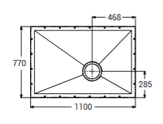 AKW Tuff Form Wet Floor Former 1135x770mm (21012)