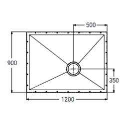 AKW Tuff Form Wet Floor Former 1200x900mm (21015)