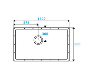 Contour ShowerDec Wet Room Floor Former 1300x800mm (SD1300X800)