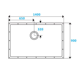 Contour ShowerDec Wet Room Floor Former 1400x900mm (SD1400X900)