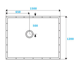 Contour ShowerDec Wet Room Floor Former 1500x1200mm (SD1500X1200)