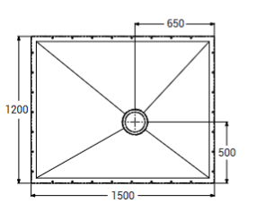 AKW Tuff Form Wet Floor Former 1500x1200mm (21045)