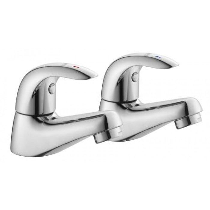 AKW Denova Wash Basin Lever Handle Taps (Pair) (23189)