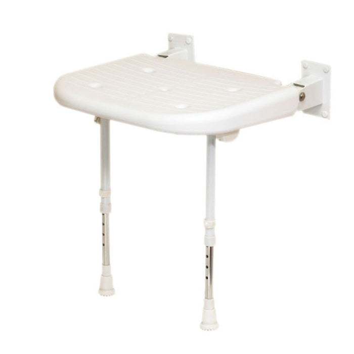 AKW 04070 Advanced Wall Mounted Fold Up Moulded Seat With Support Legs