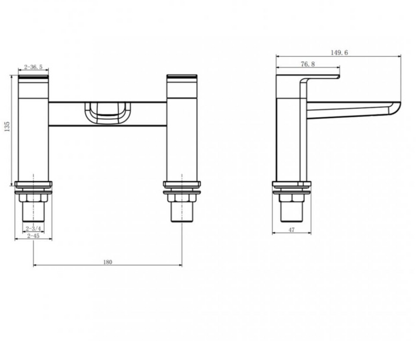 Kartell K-VIT Kolt Bath Filler Chrome (TAP304KCP)