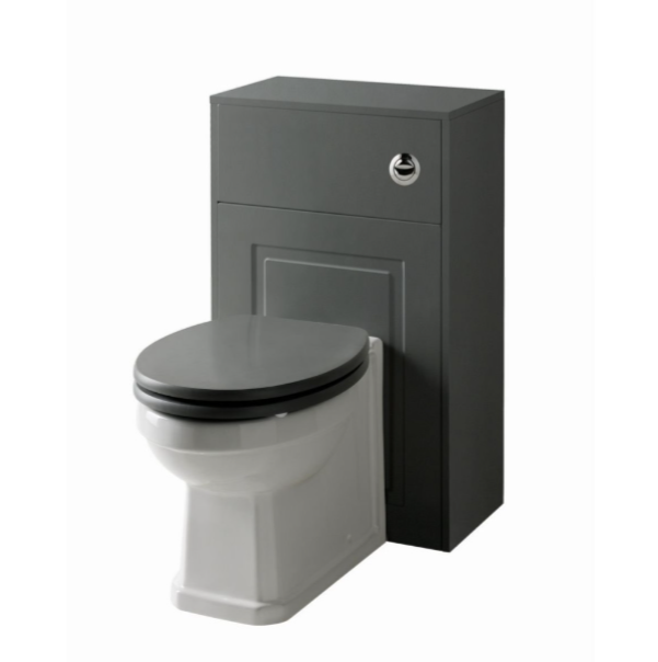 Kartell K-VIT Astley 500mm WC Unit- Matt Grey (FUR528AS)