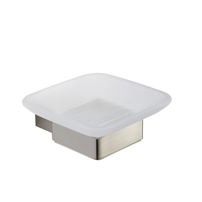 Kartell K-VIT Premium Soap Dish Holder Brushed Nickel (ACC326)