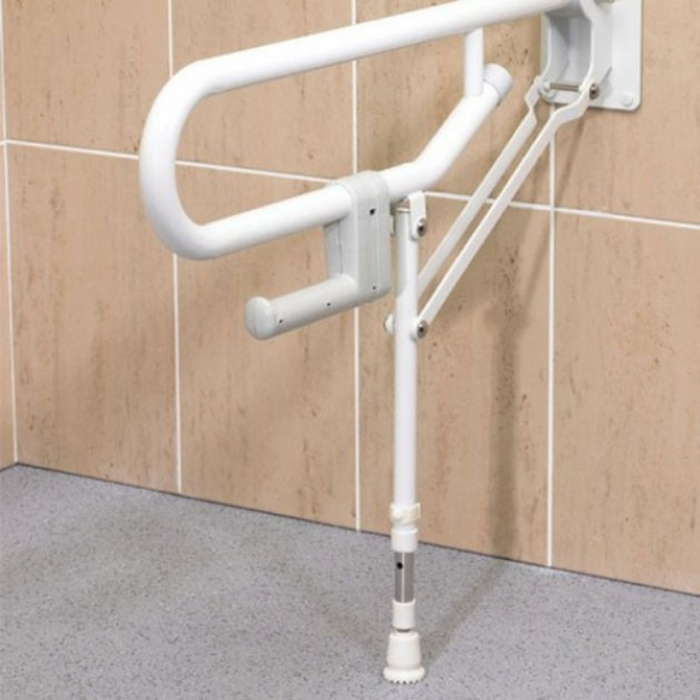 AKW 01830WH Hinged Foldup Double Hairpin Rail-Adjustable Leg (32mm) White