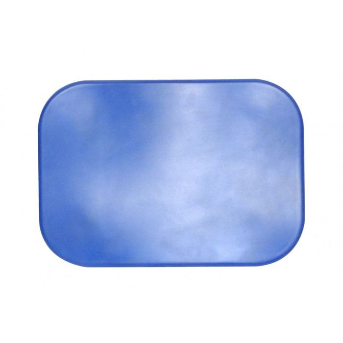 AKW 02230P Standard Fold Up Wall Mounted Shower Seat with Blue Padded Back and Arms