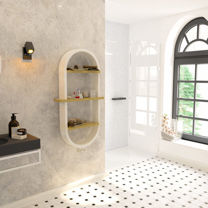 Kartell K-VIT Vaughan Towel Rail 1175x500mm Matt White and Matt Black (ALTWL-11-512-WT)(ALTWL-11-512-BK)