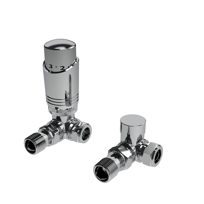 Kartell K-Design Corner Twin Valve Pack Chrome (CR-TRV101C)