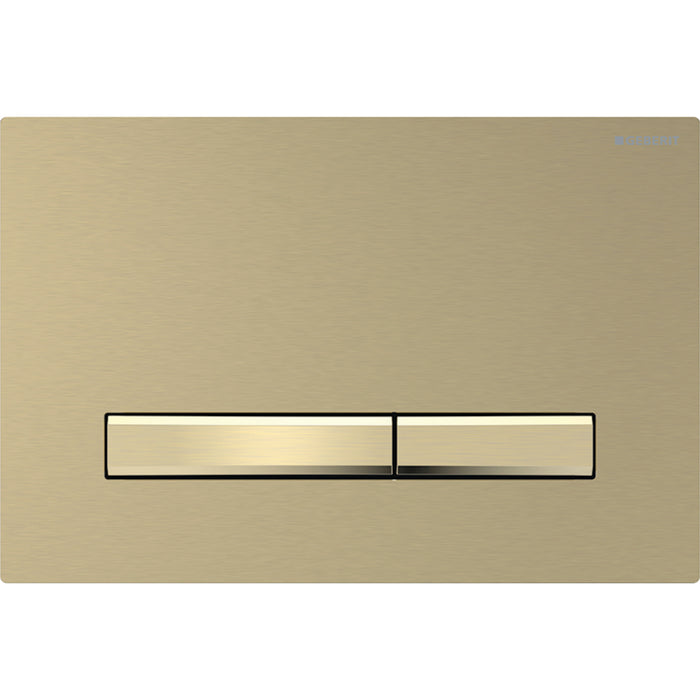 Geberit Aspire Sigma Dual Flush Plate Brushed Brass 115.672.QF.2
