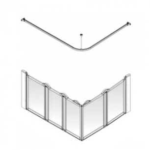 AKW Option E5 Shower Screens Suitable For Shower Trays (All Sizes)