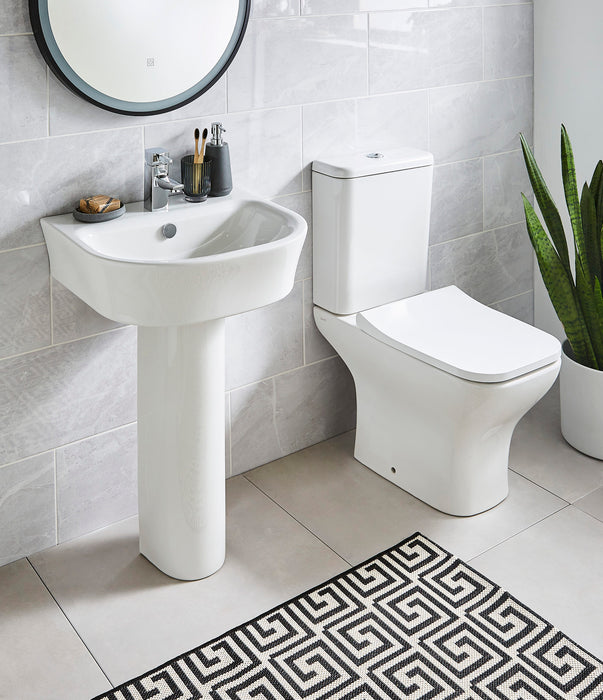 Kartell K-VIT Eklipse Square Soft Close Seat And Cover-White Gloss (EK021SQ)