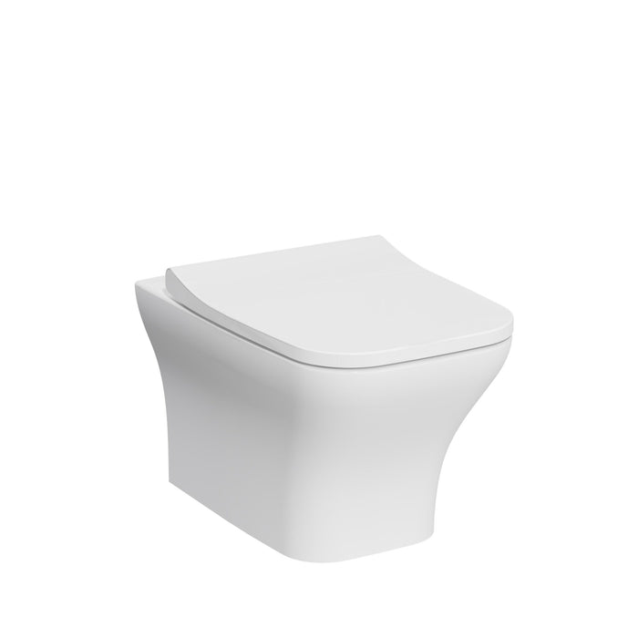 Kartell K-VIT Eklipse Square Rimless Wall Hung WC Pan-White Gloss (EK024SQ)