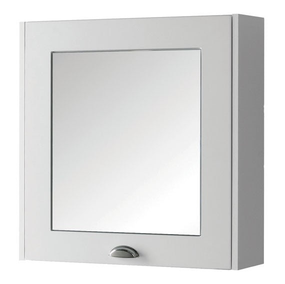 Kartell K-VIT Astley 600mm Mirror Cabinet- Matt White (FUR504AS)