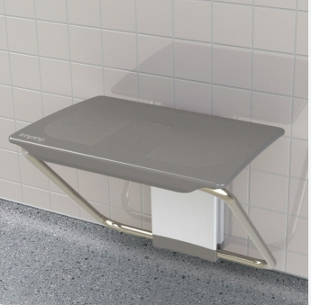 Impey Slimfold Shower Bench Grey (SFB250WGY)