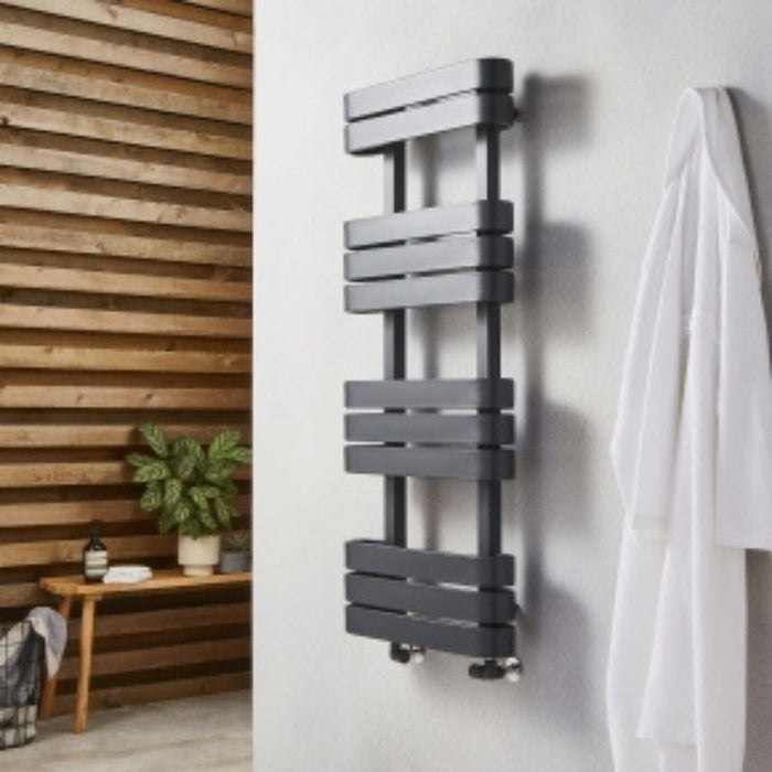 Kartell K-VIT Tampa 1200 x 500 Towel Rail Anthracite (TAM1200-500A)