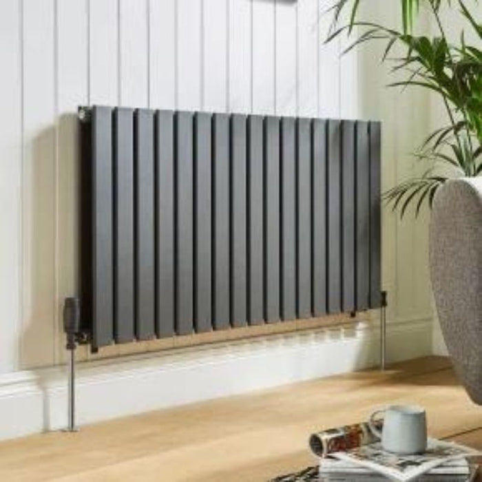Kartell K-VIT Boston Single Anthracite Horizontal Designer Radiator 600 x 1190mm (BOS60-119SA)