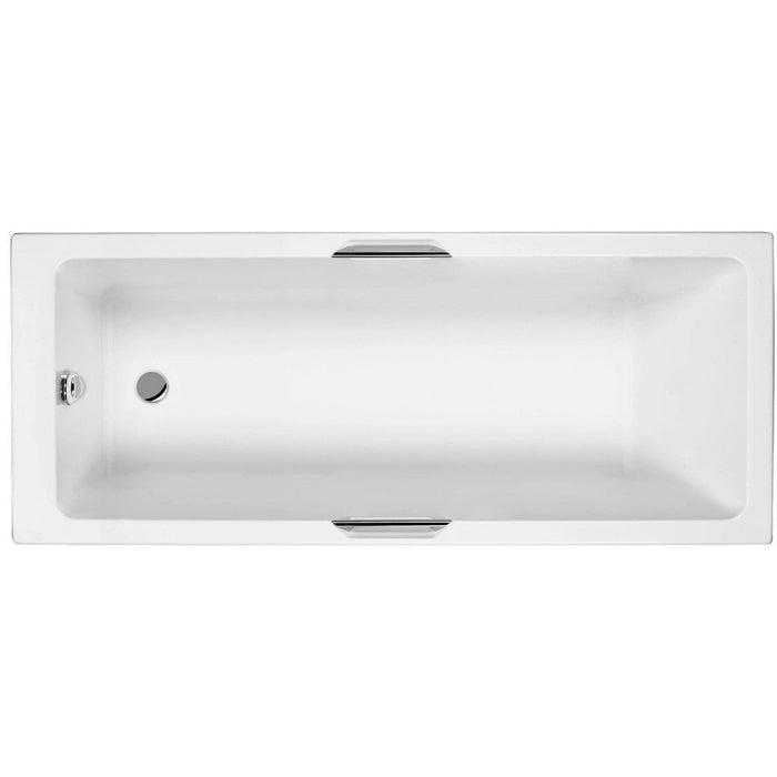 Kartell K-VIT Luxe Gripped 1600x700 Bath With Legs (LUX1670SE)