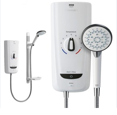 Essential Bathrooms DFG Wet Room Kit (Wet Floor Former, Waste, 2 x Grab Rails, Electric Shower, Curtain Rail & 2 Curtains)