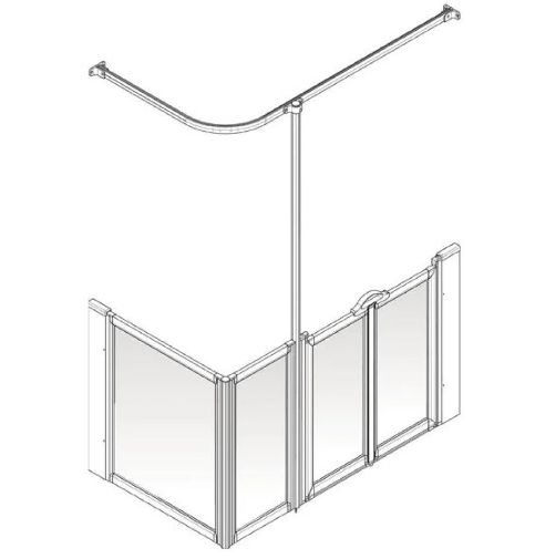 AKW Option D Shower Screens Suitable For Shower Trays (All Sizes)