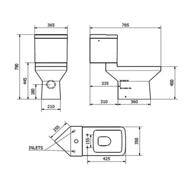 Kartell K-VIT Trim Close Coupled Pan (POT471TR)