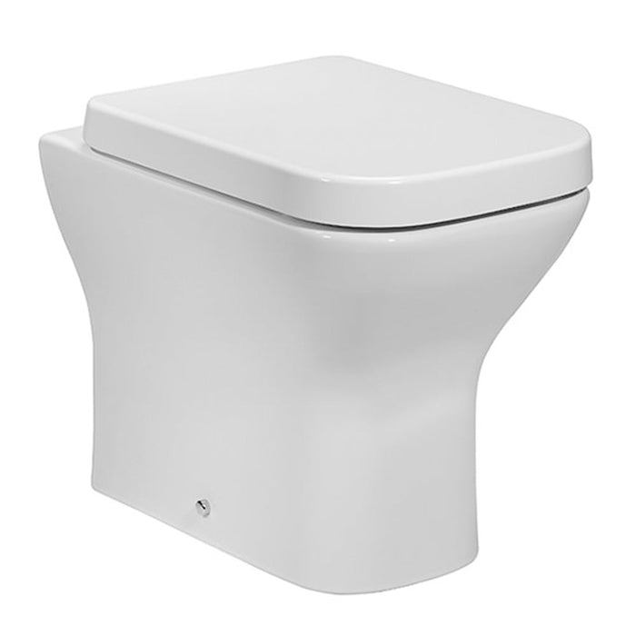 Kartell K-VIT Project Square Back To Wall WC Pan with Soft Close Seat (POT866PR-POT866PR)