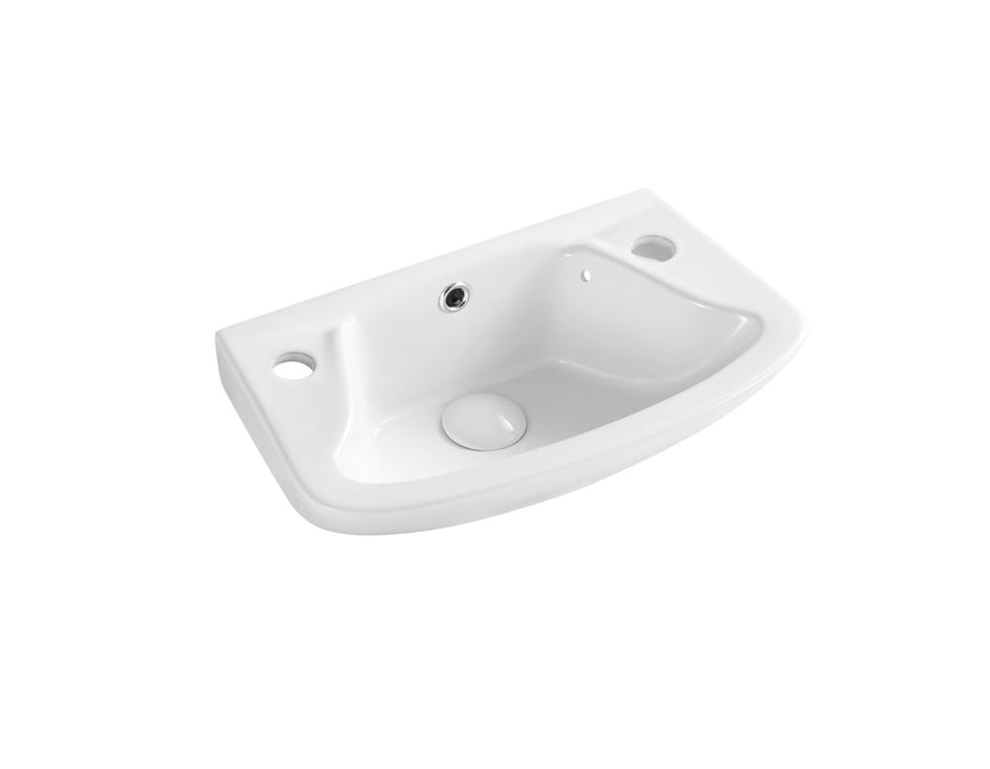 Kartell K-VIT Proton Cloakroom 460mm 2 Tap Hole Basin (PRO460BAS2)