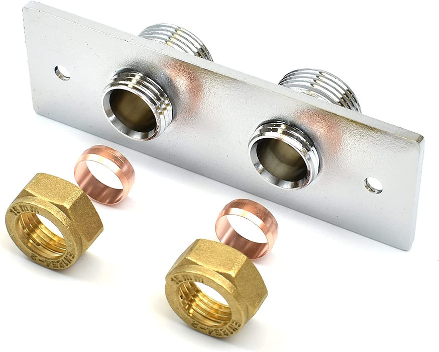 Kartell K-VIT Douche Fast Fix Shower Plate-Chrome (SHO103DP)