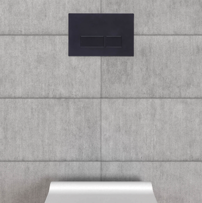 Tavistock Square Flush Plate Black TR9020