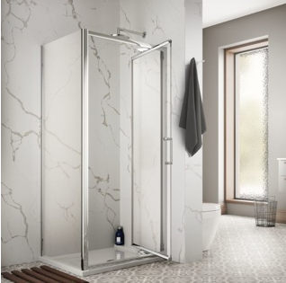 Sommer 8 Infold Shower Screen 800mm (750-790mm) SOE42