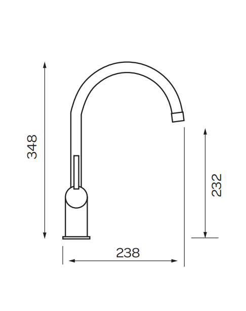 Kartell K-VIT Kitchen Sink Mixer Tap Chrome (KST005)