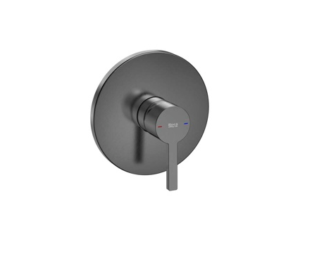 Roca Naia Built In Shower Mixer (1 Outlet) - Brushed Titanium Black (A5A2B96NM0)