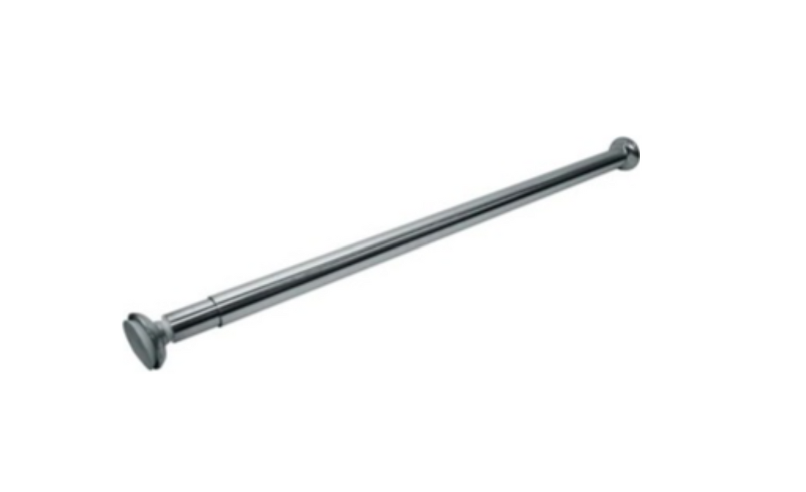 Inda Hotellerie Extendable Shower Rail 130/220cm - Chrome (A0146CAP)