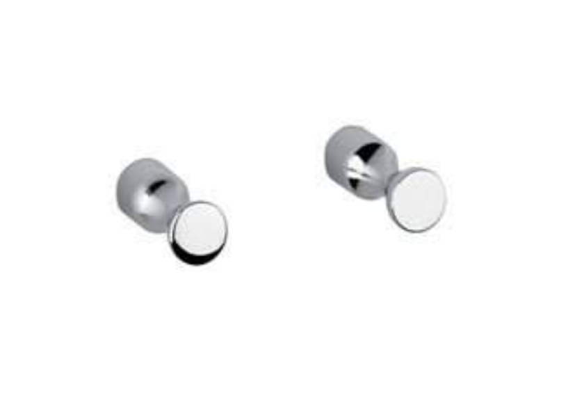 Inda Colorella Robe Hooks 3x2cm dia. - Chrome (A05610CR)