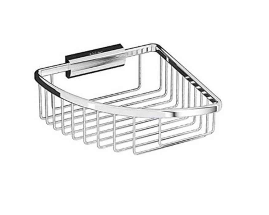 Inda Hotellerie Corner Soap Basket 19x8hx20cm - Chrome (AV131ECR)
