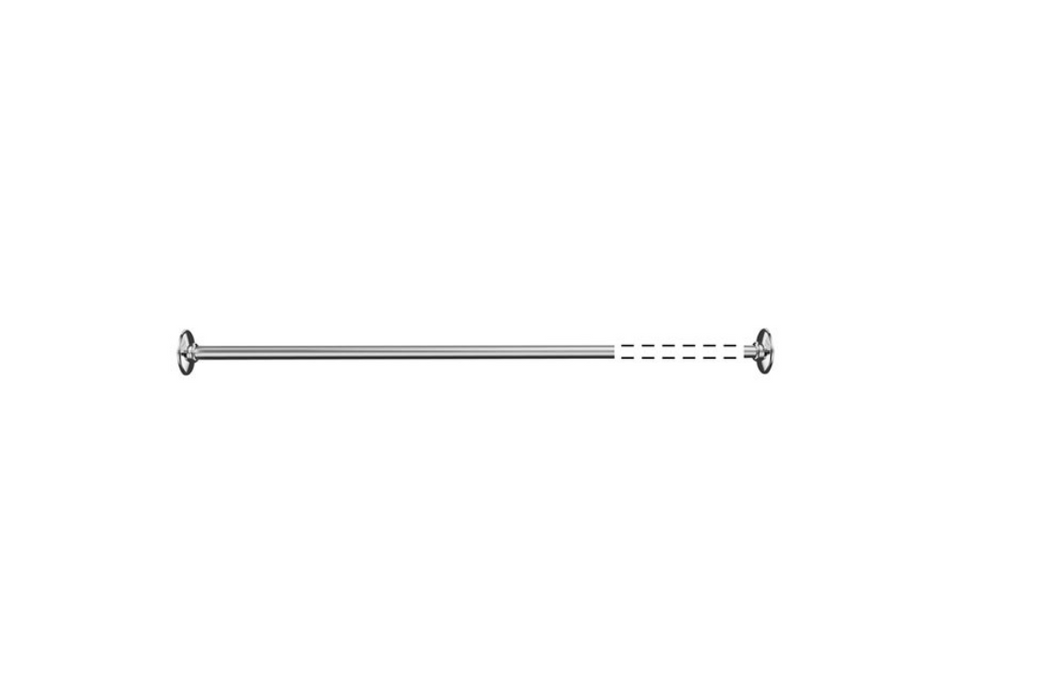 Inda Hotellerie Shower Rail (extendable) 60/90cm - Chrome (A0146AAP)