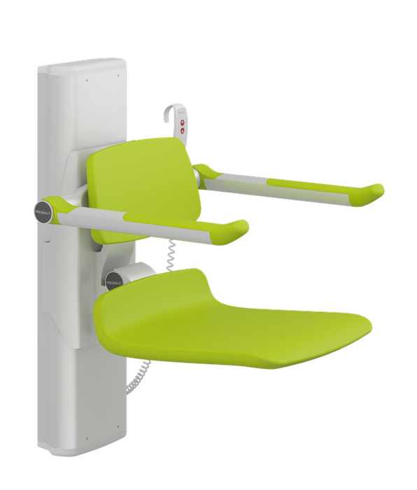Pressalit PLUS Shower Seat 450, Electrically Height Adjustable Lime Green (R7634277)