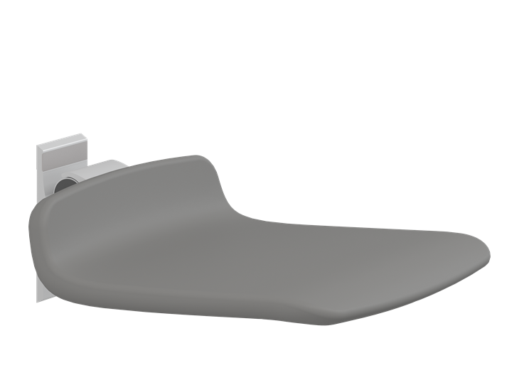 Pressalit PLUS Shower Seat 450, Fixed Height Grey (R7404112)
