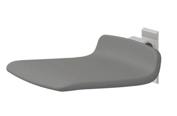 Pressalit PLUS Shower Seat 450, Fixed Height Grey (R7404112)