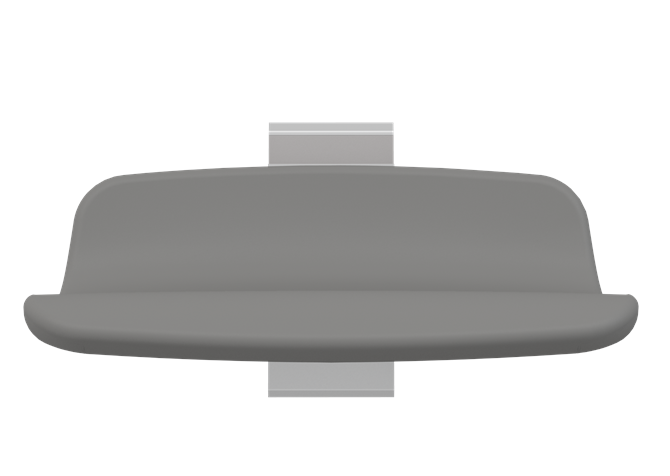 Pressalit PLUS Shower Seat 450, Fixed Height Grey (R7404112)