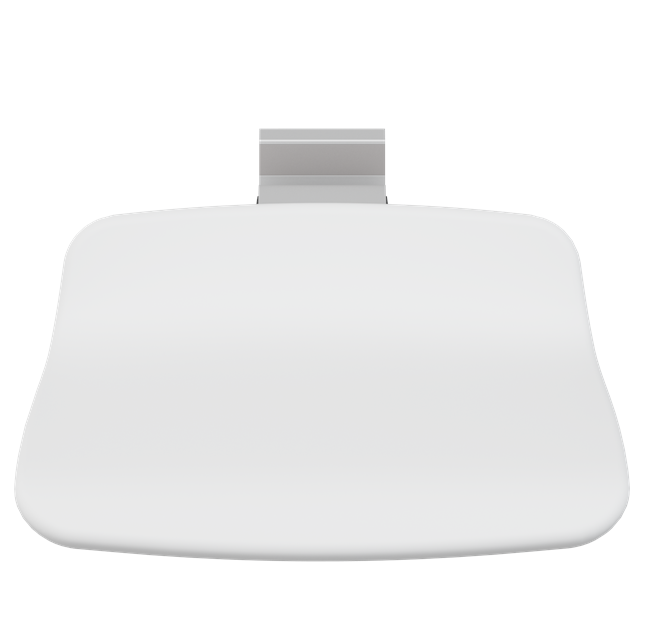 Pressalit PLUS Shower Seat 450, Fixed Height White (R7404000)