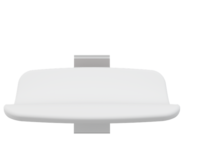 Pressalit PLUS Shower Seat 450, Fixed Height White (R7404000)