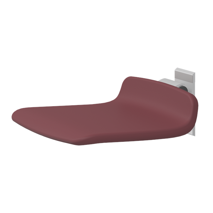 Pressalit PLUS Shower Seat 450, Fixed Height Red (R7404035)