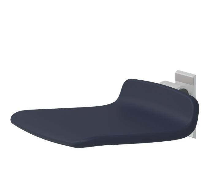Pressalit PLUS Shower Seat 450, Fixed Height Dark Blue (R7404108)