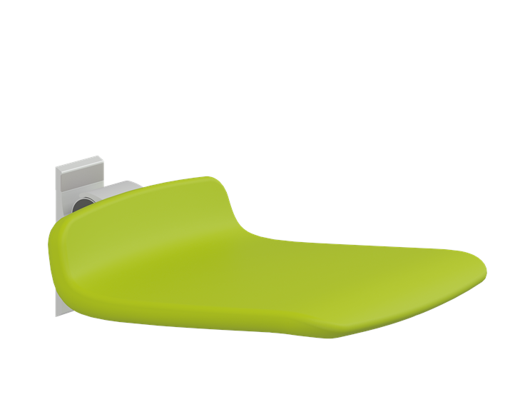 Pressalit PLUS Shower Seat 450, Fixed Height Lime Green (R7404277)