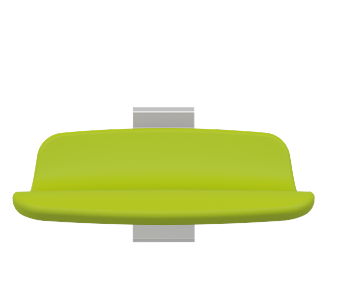 Pressalit PLUS Shower Seat 450, Fixed Height Lime Green (R7404277)