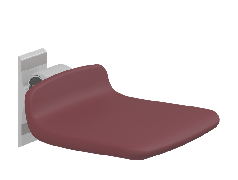 Pressalit PLUS Shower Seat 310, Fixed Height Red (R7304035)