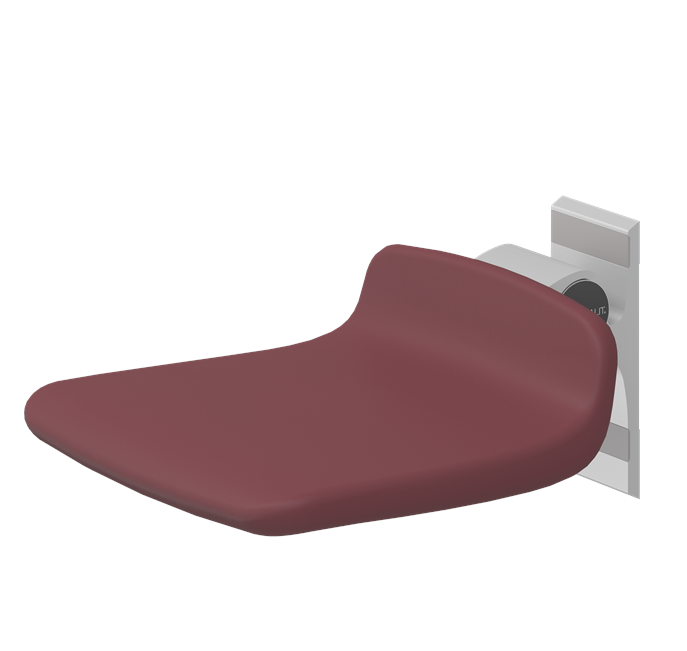 Pressalit PLUS Shower Seat 310, Fixed Height Red (R7304035)